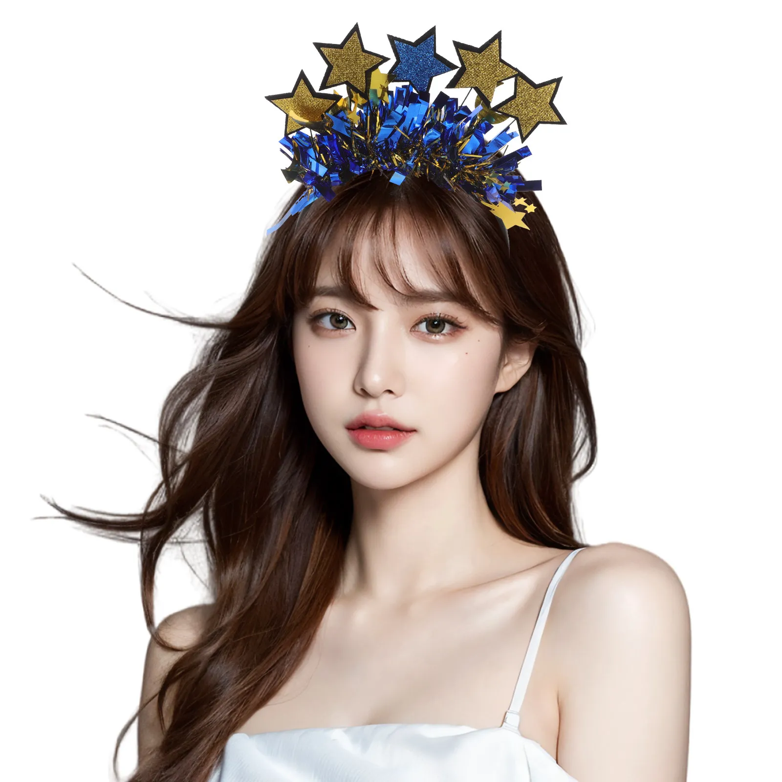 

Обруч для волос с дизайном звезды и луны к Рамадану, праздничный головной убор для женщин, аксессуары для украшения волос на Ид Мубарак