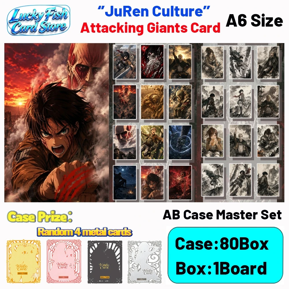 

Wholesale 2026 New Juren Creative Studio Attacking Giants Cards A6 Size Acrylic Boards Children's Toys Birthday Gifts