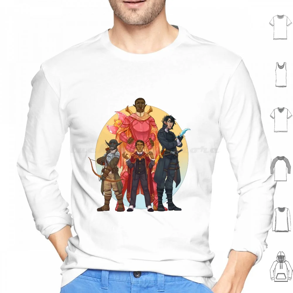 Rusty Quill Gaming-Lolomg Hoodie Cotton Long Sleeve Rusty Quill Gaming Rqg Pathfinder Rusty Quill D D Orc Goblin