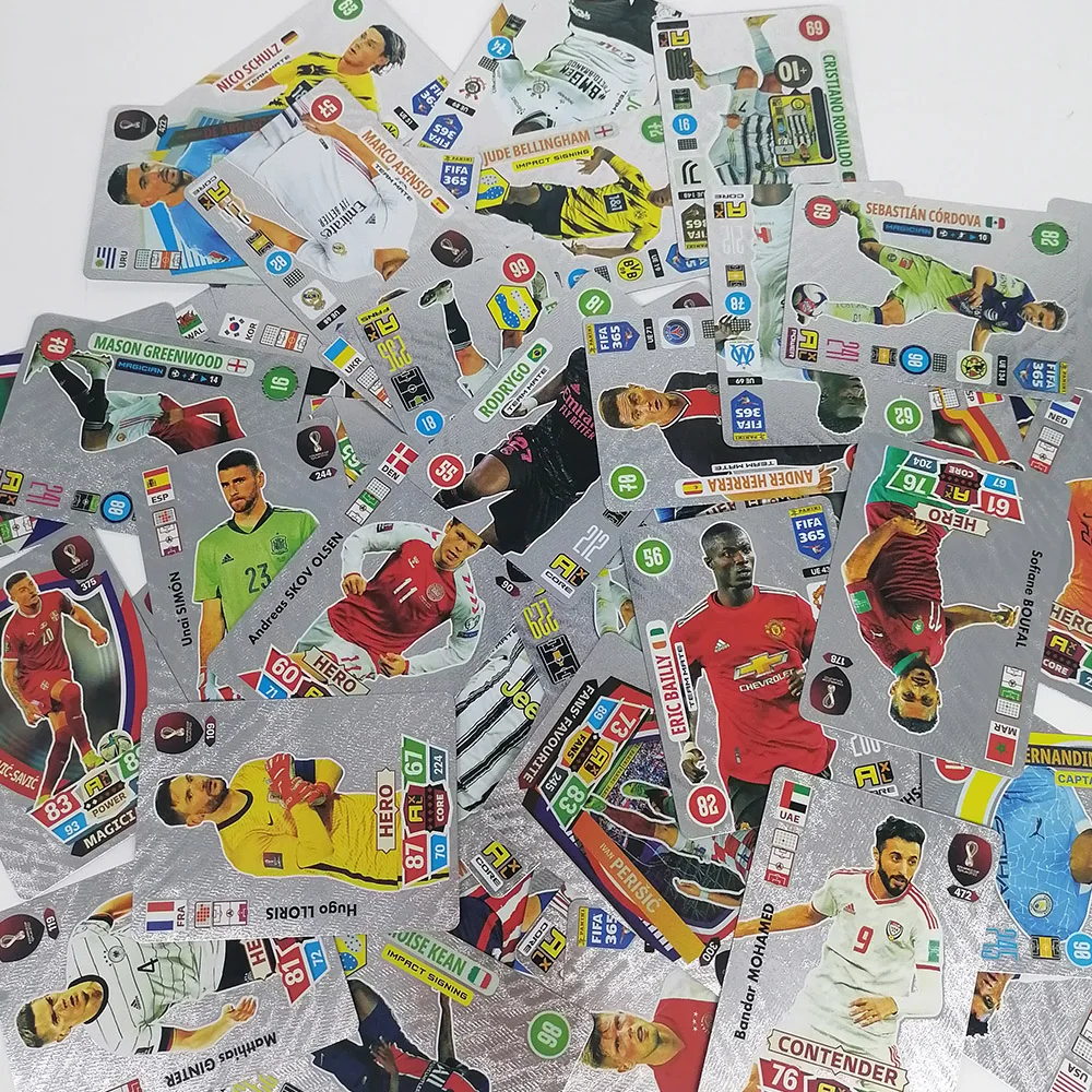 Soccer Card FIFA Sports Star Football Cards Platinum World Cup TCG Board Game Fans Collection Children Birthday Gifts 55pcs