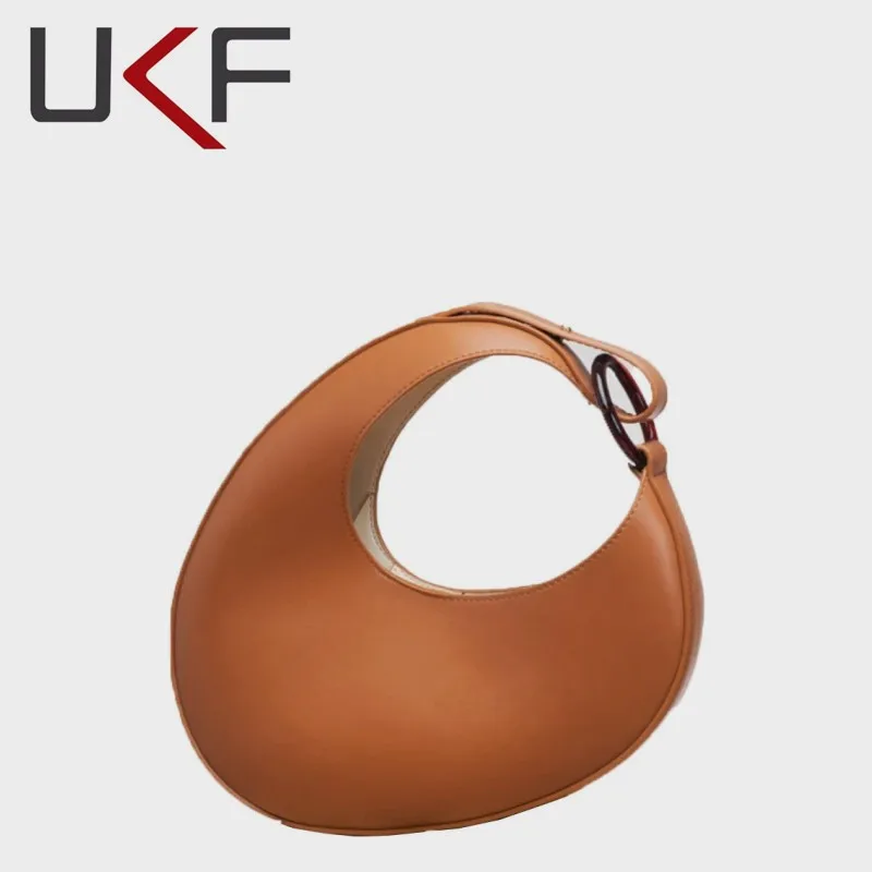 UKF Half Moon Luxury Designer Underarm Bags For Women Handbags New High Quality Personality Fashion Shoulder Bag сумка женская