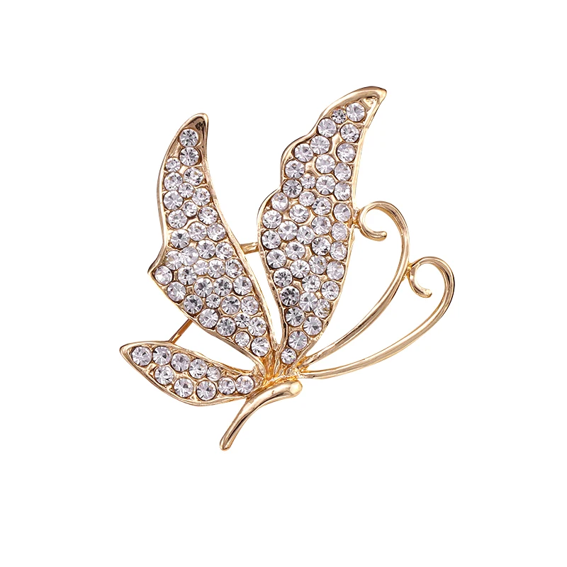 Elegant Vintage Swan Butterfly Violin and Clover Flower Brooch for Women a Romantic Sculpted Bridal Party Corsage Pin Accessory - view 6