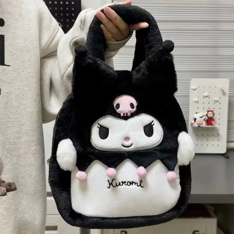 2023 nuove borse a tracolla in peluche Sanrio Kawaii Hello Kitty borse a tracolla per le donne Cute Melody Handbag regali di compleanno per le ragazze