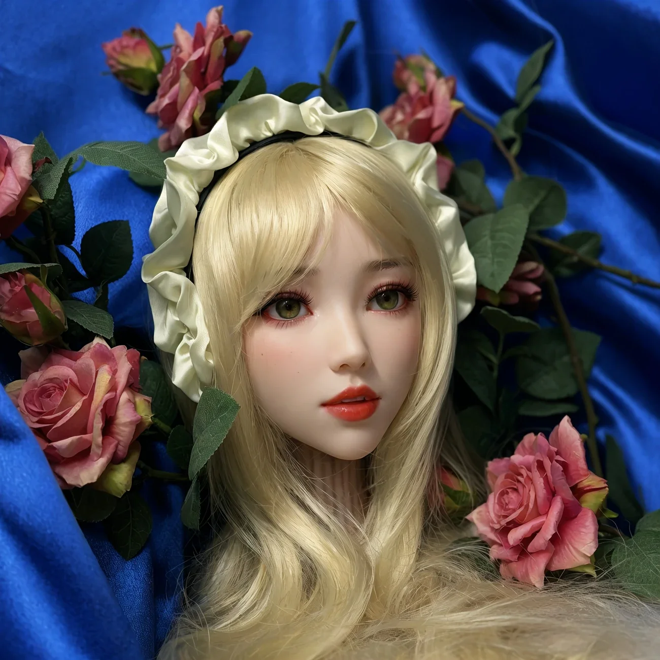 قالب الرأس، يستخدم لتصفيفة شعر شخصيات الرسوم المتحركة، يرسل عشوائيًا، نماذج رأس أنثى، مادة TPE، هدية عيد الميلاد