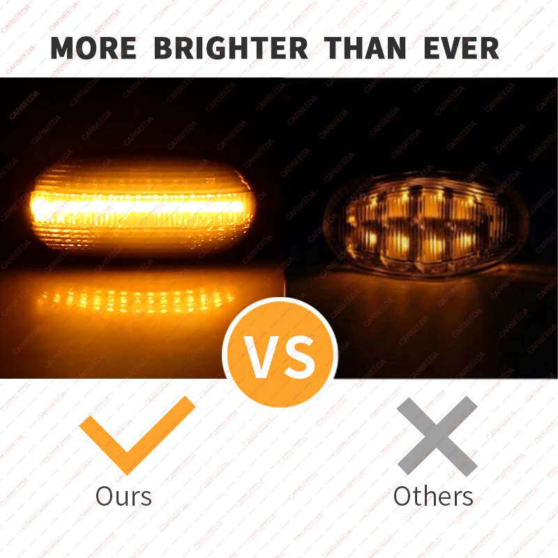 LED ديناميكية الجانب ماركر بدوره أضواء الإشارة لميتسوبيشي لانسر باجيرو ميراج جالانت ليجنوم سبورت II 2G L200 تريتون 8351A041 #6