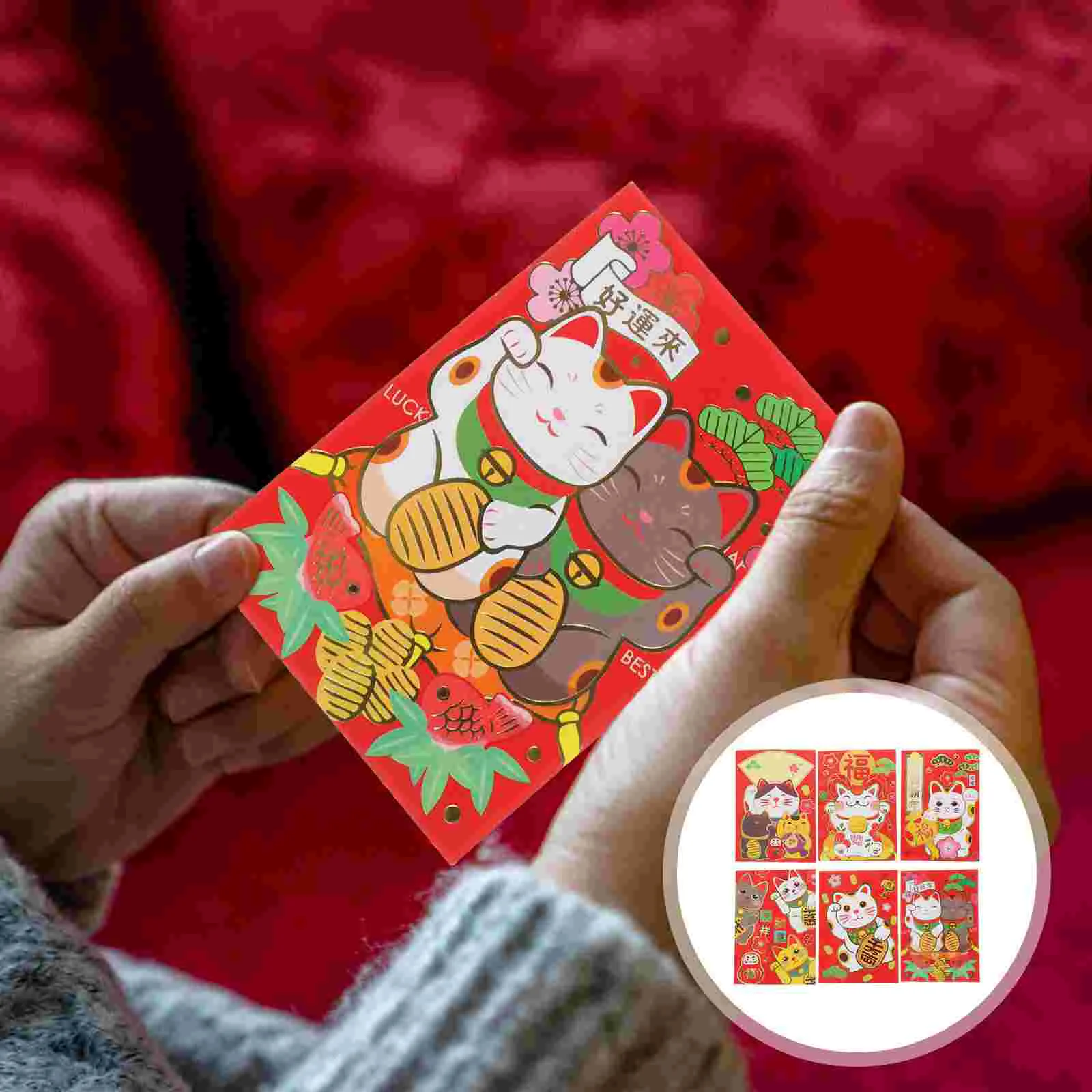 

24pcs Money Envelope Festival Red Envelopes Cartoon Wedding Party Red Envelopes