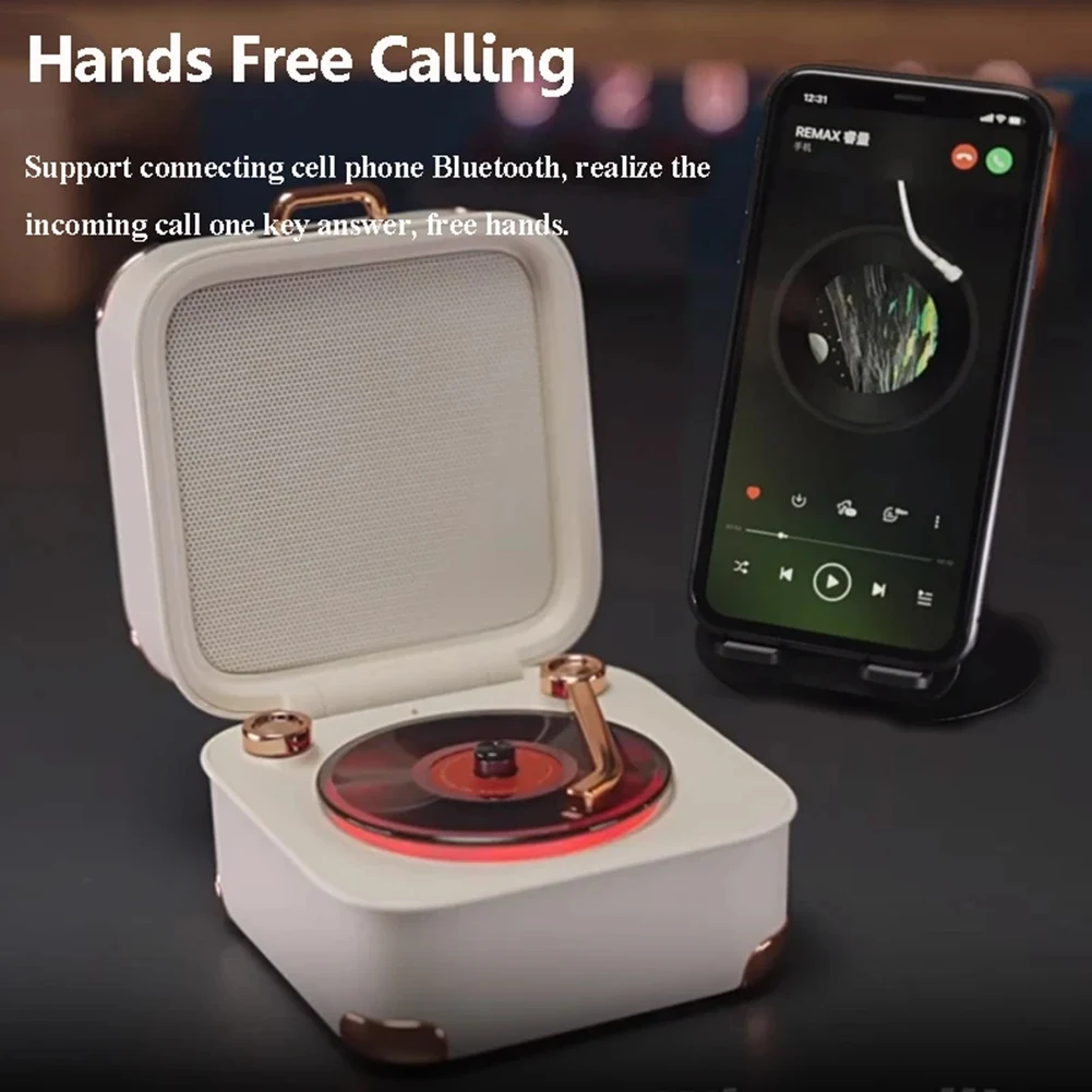 Bluetooth Audio Mini Classic Retro Bluetooth Speaker High Fidelity Music Box Vinyl