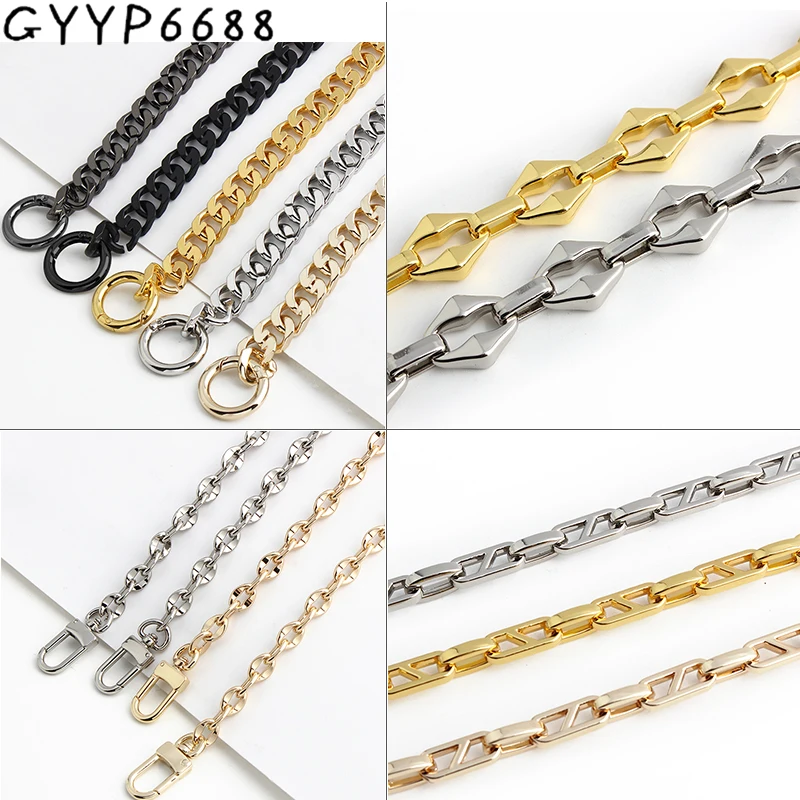 1PCS Gold,Silver Metal Mini Chains For Bags Handbags Purse Shoulder Strap Crossbody Replacement Decoration Hardware Accessories