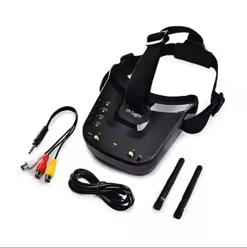 5.8G 40CH Dual Antennas FPV EV800D Goggles Monitor Video Glasses Headset HD W/ 5.8G 25mW Transmitter for Camera Drone RC Cars