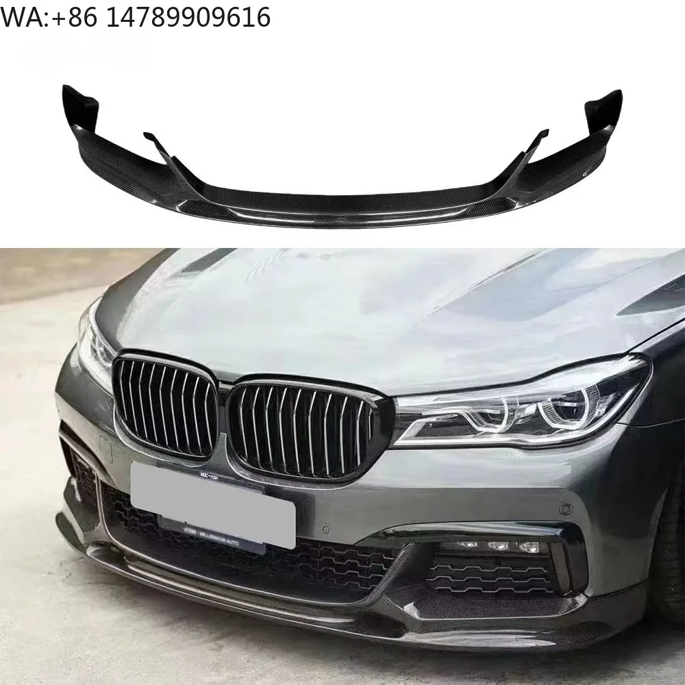 Premium Bespoke Facelift Body KitG11 G12 3D Style Real Carbon Fiber Front Lip Front Bumper Splitter Lip For 7 Series G11 G12 Pr
