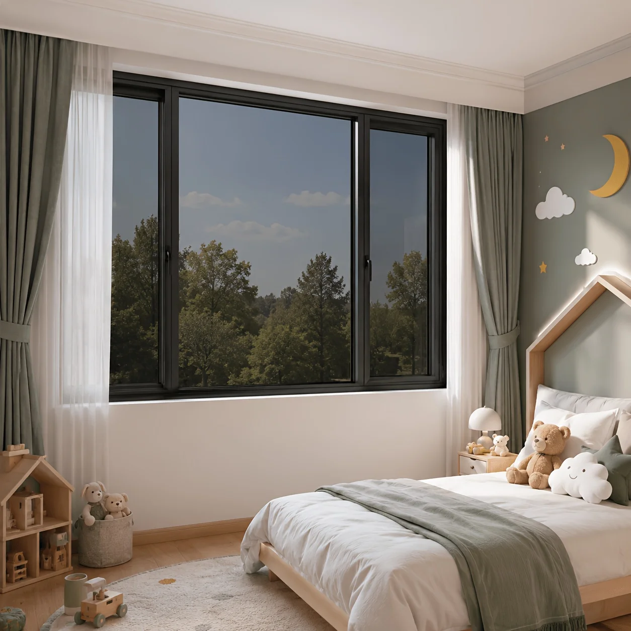 1 Roll Large Size One Way Privacy Window Film Daytime Heat Control Static Cling No Glue Removable W/ Tools for Home Glass