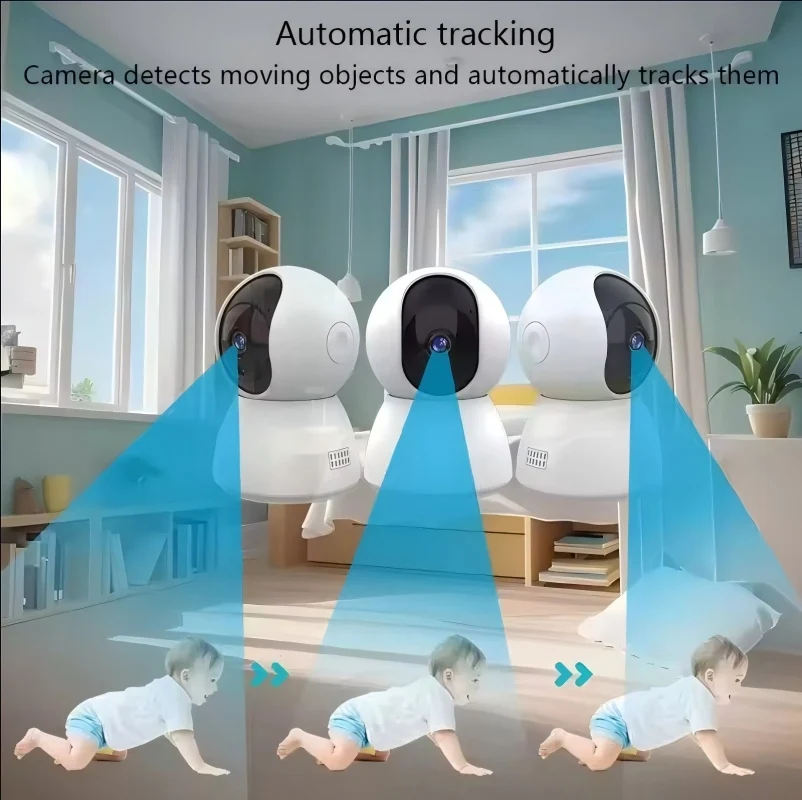 Tuya APP Control 4MP Outdoor Wireless PTZ Camera 340°Pan 90°Tilt Color Night Vision Motion Alert Auto Tracking Two Way Audio Hom