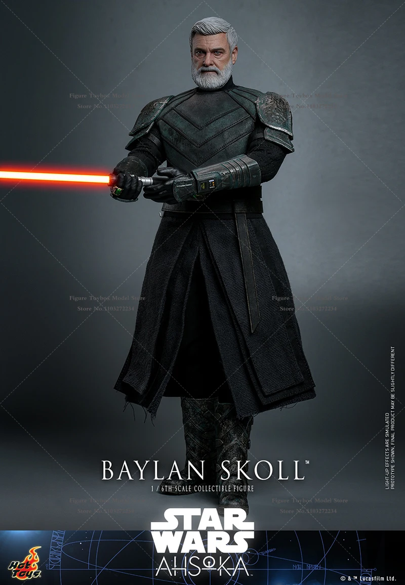 HOTTOYS HT TMS125 1/6 Baylan Skoll Man عمل الشكل حرب النجوم الأصلي كبار السن الشعر الأبيض المرتزقة حساسة 12 "نموذج الجندي