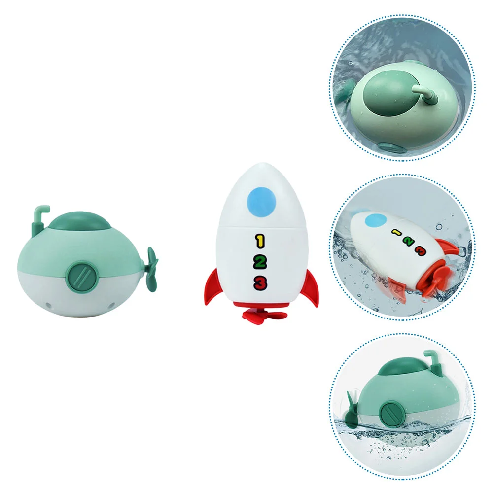 Baby Tub Water Toys Bath Clockwork Wind up Bathtub Plastic Submarine Child Crab for Babies