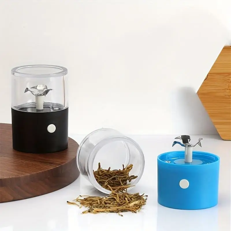 250mA USB Rechargable Electric Plastic Herb Grinder 50mm Automatic Tobacco  Crusher Dry Herb Spices Grinder Wholesale