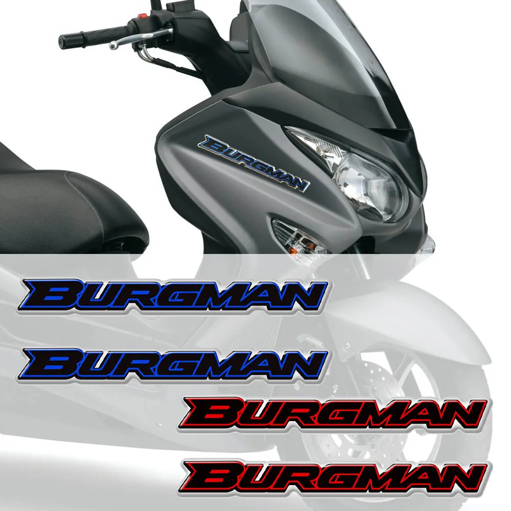 Per Suzuki Burgman AN125 AN200 AN400 AN650 Moto Emblema Distintivo Decalcomanie Scooter Adesivi 125 200 400 650