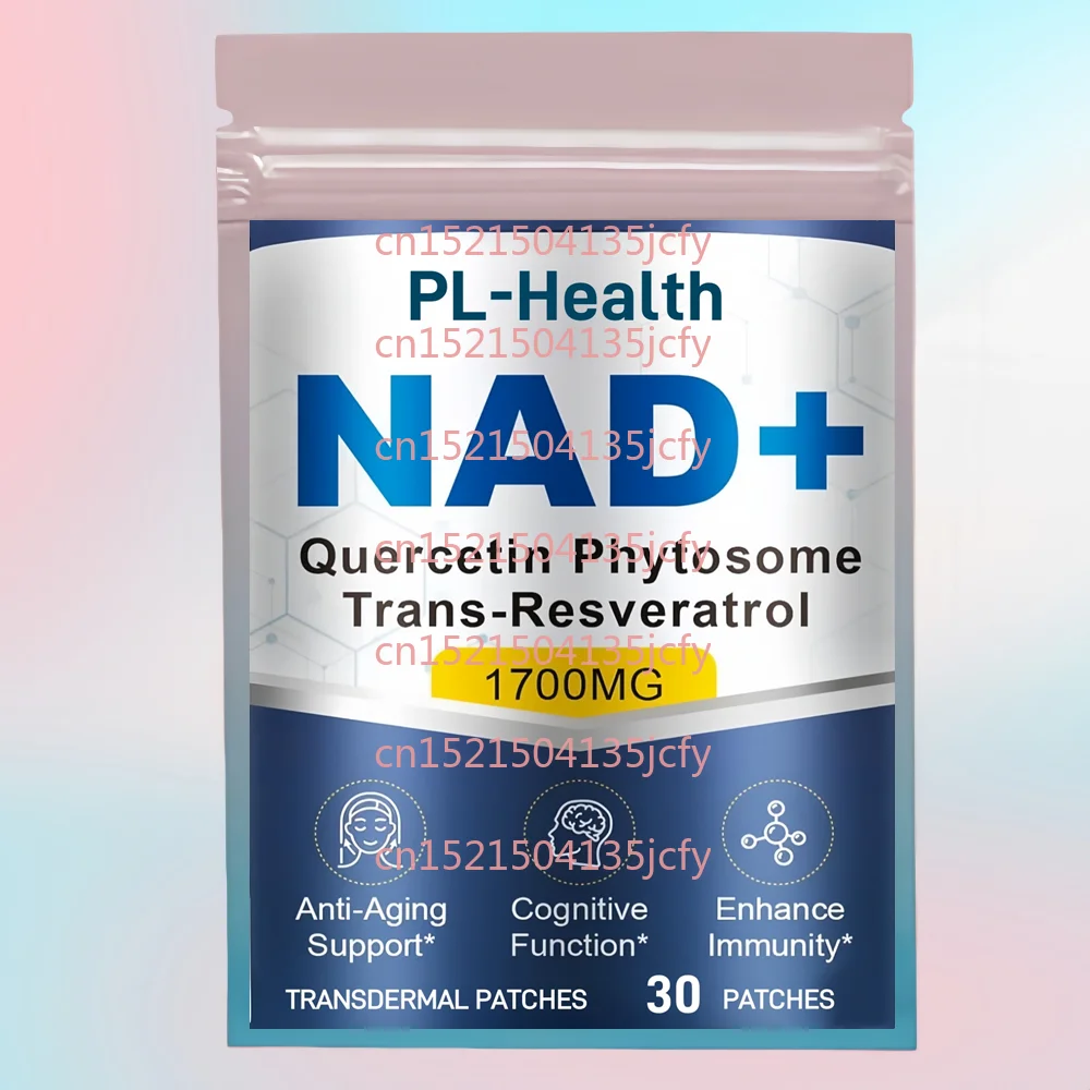 

30 Patches NAD Transdermal Patchesfor Women & Men with Quercetin Trans Resveratrol Boost NAD Energy & Anti-Aging Support