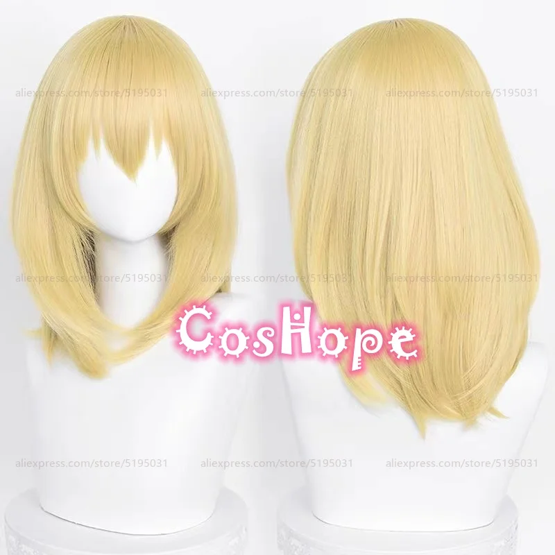 Howl Cosplay Wig 45cm Short Golden Black Wig Cosplay Anime Cosplay Wigs Heat Resistant Synthetic Wigs