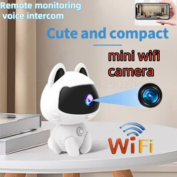 Lovely Mini HD Camera WIFI Audio Remote Video Calls Home Intelligent Monitoring Night Vision Surveillance Indoor Baby Monitor
