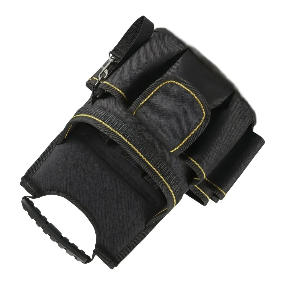 Oxford Fabric Electrician Waist Pouch with Smart Accessibility Design Including Side Pockets and Secure Flap Back Compartment