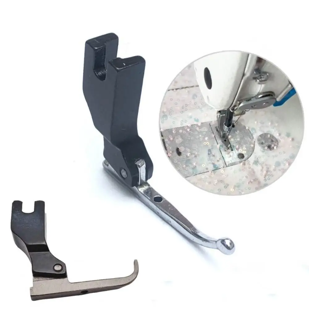 

P369 Специальная прижимная лапка с блестками, стальная прижимная лапка без бисера, фиксированная прижимная лапка, прочная прижимная лапка для свадебного платья