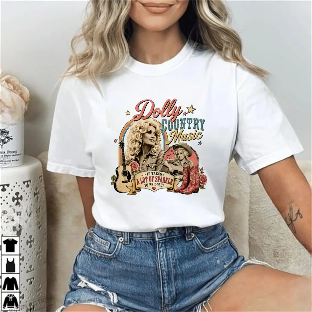 Dolly Parton t shirt women streetwear japan party 80s japanese t-shirt japan emo jojifuku streetwear