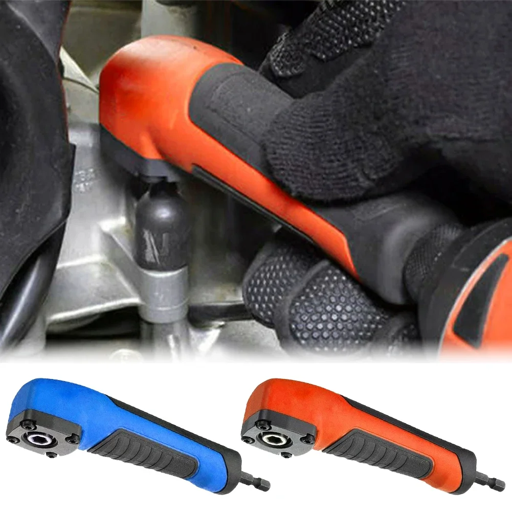 90 Degree Right Angle Adapter for Tight Spaces Hex Handle Corner Cutter Power Tool Direction Converter Drill Attachment