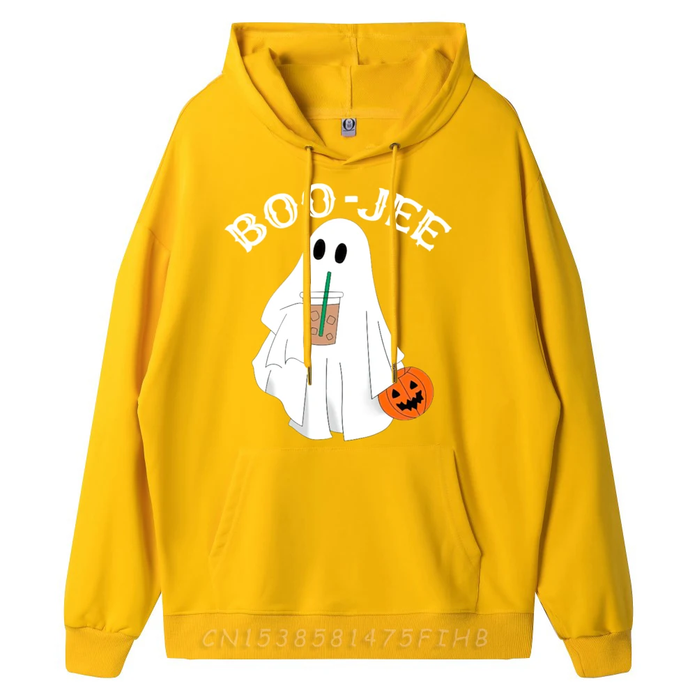 Coffee Lovers Cute Ghost Halloween Costume Boujee Boo Jee Black Graphic Tees Mans Men's Oversize Long Sleeve New Years Eve