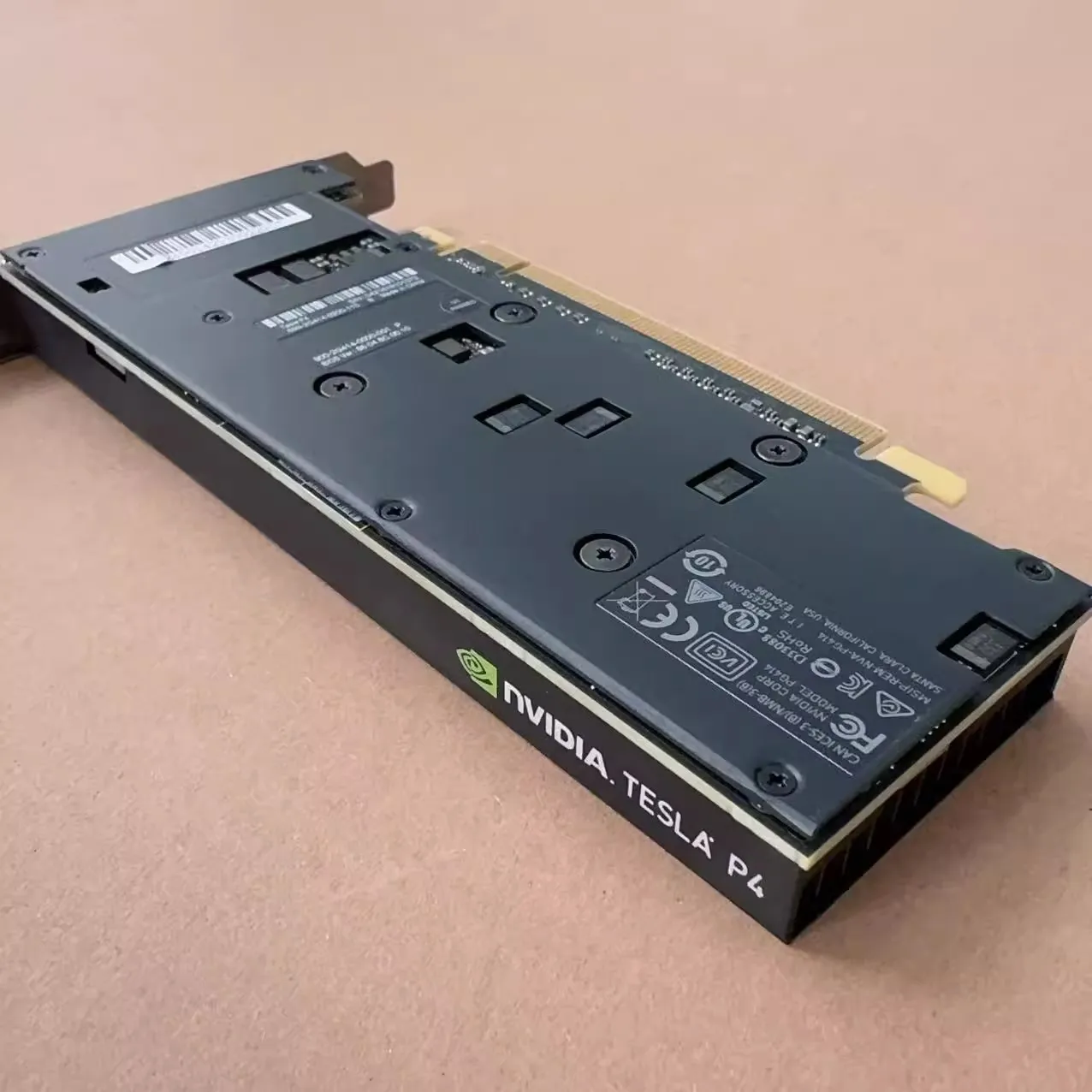 لبطاقة Nvidia Tesla P4 8GB P40 24GB P100 16GB الرسومات GDDR5 Supermicro PCI-E GPU