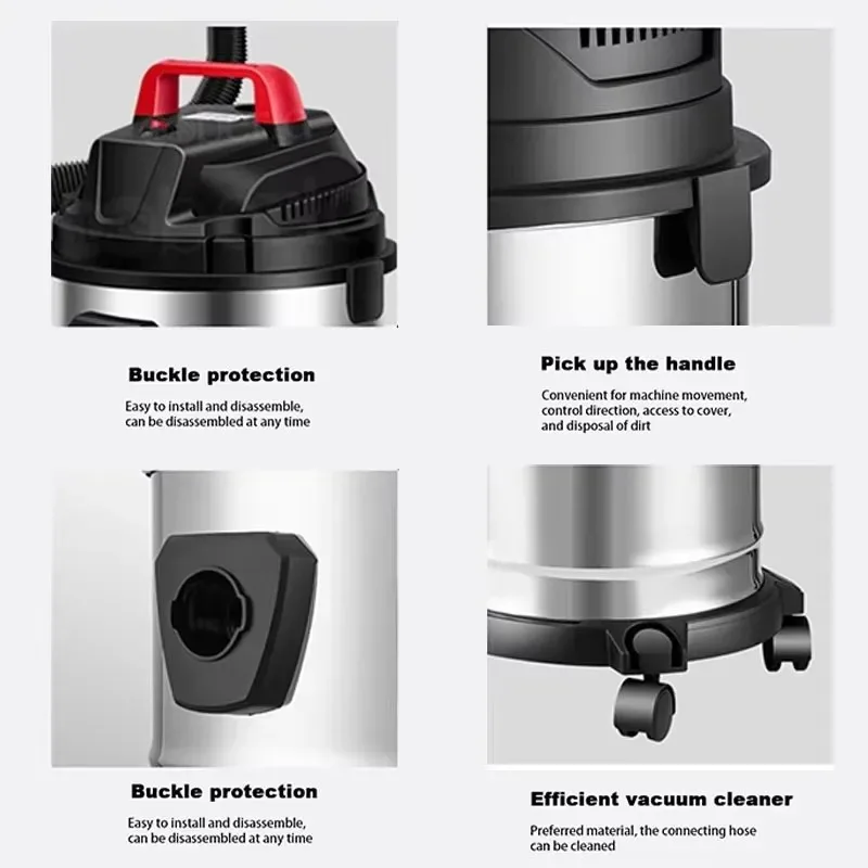 Electric Vacuum Cleaner High Endurance High-Power Household Suction Vacuum Cleaner Dry Wet Blowing Triple-Use Vacuum Cleaner