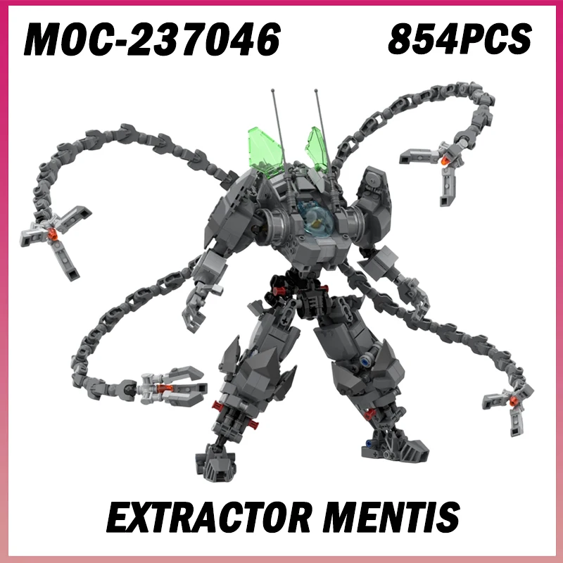 

854 шт. MOC-237046 механическая броня серии супер робот боевые мехи строительные блоки для детей и мальчиков взрослые игрушки подарок на день рождения и Рождество