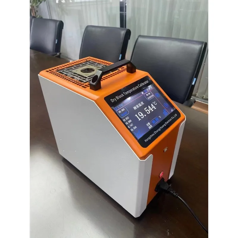 ET3820 Upgraded Dry Block Calibrator Temperature Calibrator -45C-660C with 6.2 Inch Color Touch Screen Portable Dry Body Furnace