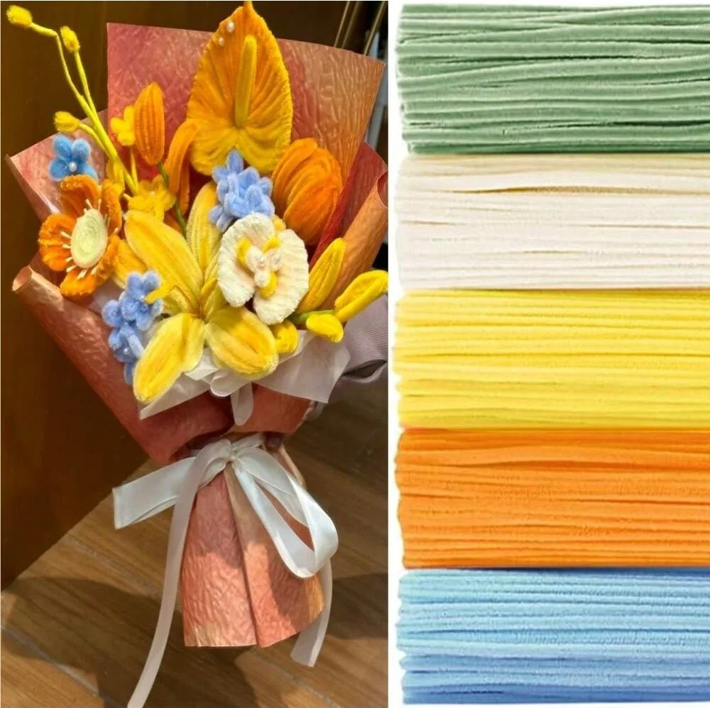 500/600 stuks pijpreinigers chenille stengels 12 inch ambachtelijke benodigdheden bulk voor doe-het-zelf kunst- en ambachtelijke projecten creatief cadeau - afbeelding 1