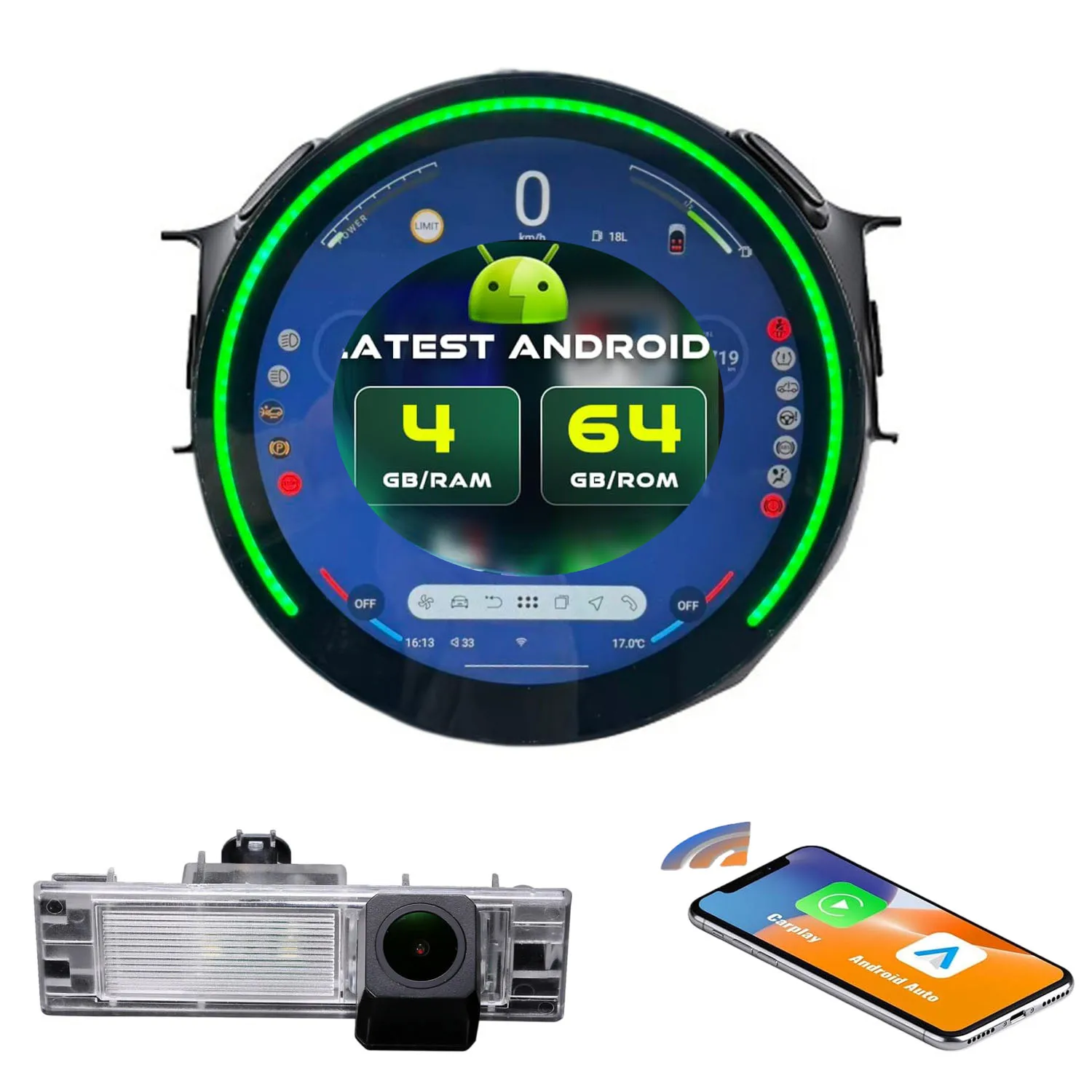 Android auto Car radio Carpaly GPS Navigation Screen+AHD Reverse camera For BMW Mini Clubman F54 Cooper D S One Original System