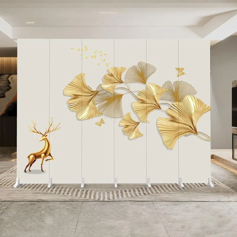 European Simple Folding Screen Partition Wall Mobile Room Divider for Living Room Bedroom Home Hotel Shelter Privacy