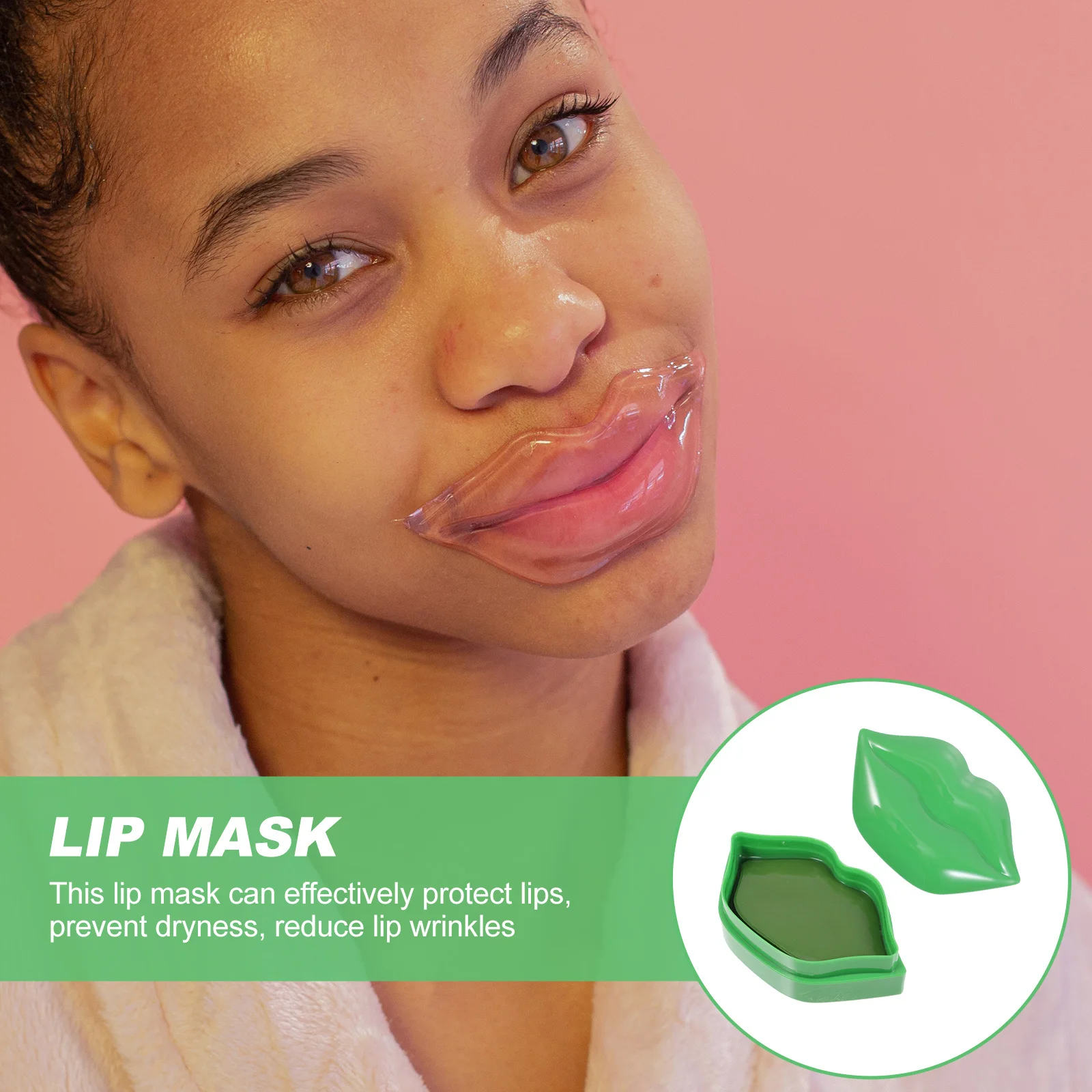 

20pcs Moisturizing Lip Mask For Women Anti-Aging Treatment Film Overnight Care Stickers Hydrating Patches