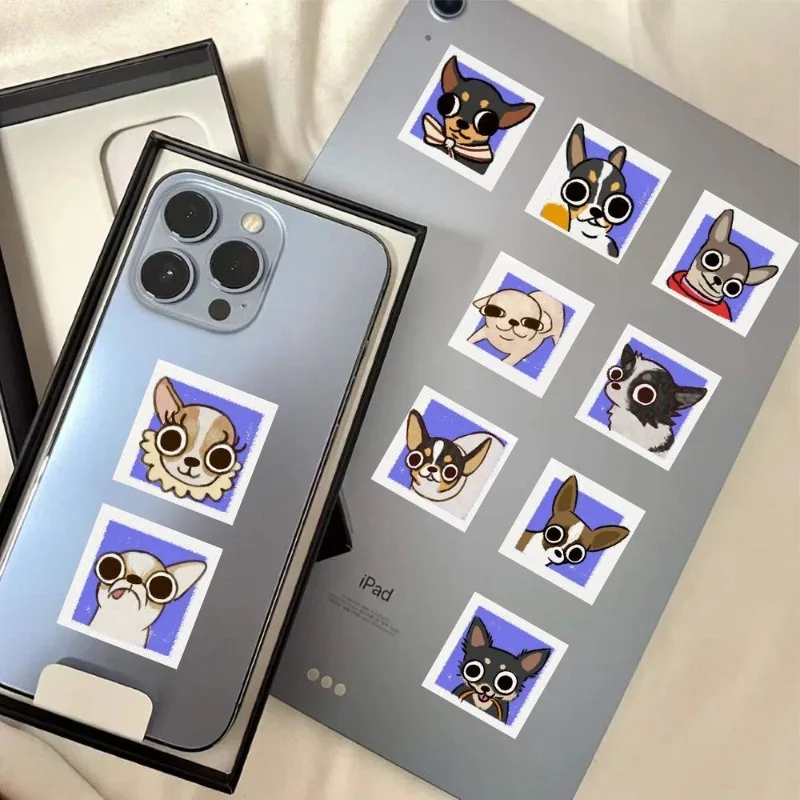59PCS Cartoon Personality Chihuahua Dog Creative Graffiti Decoration Sticker