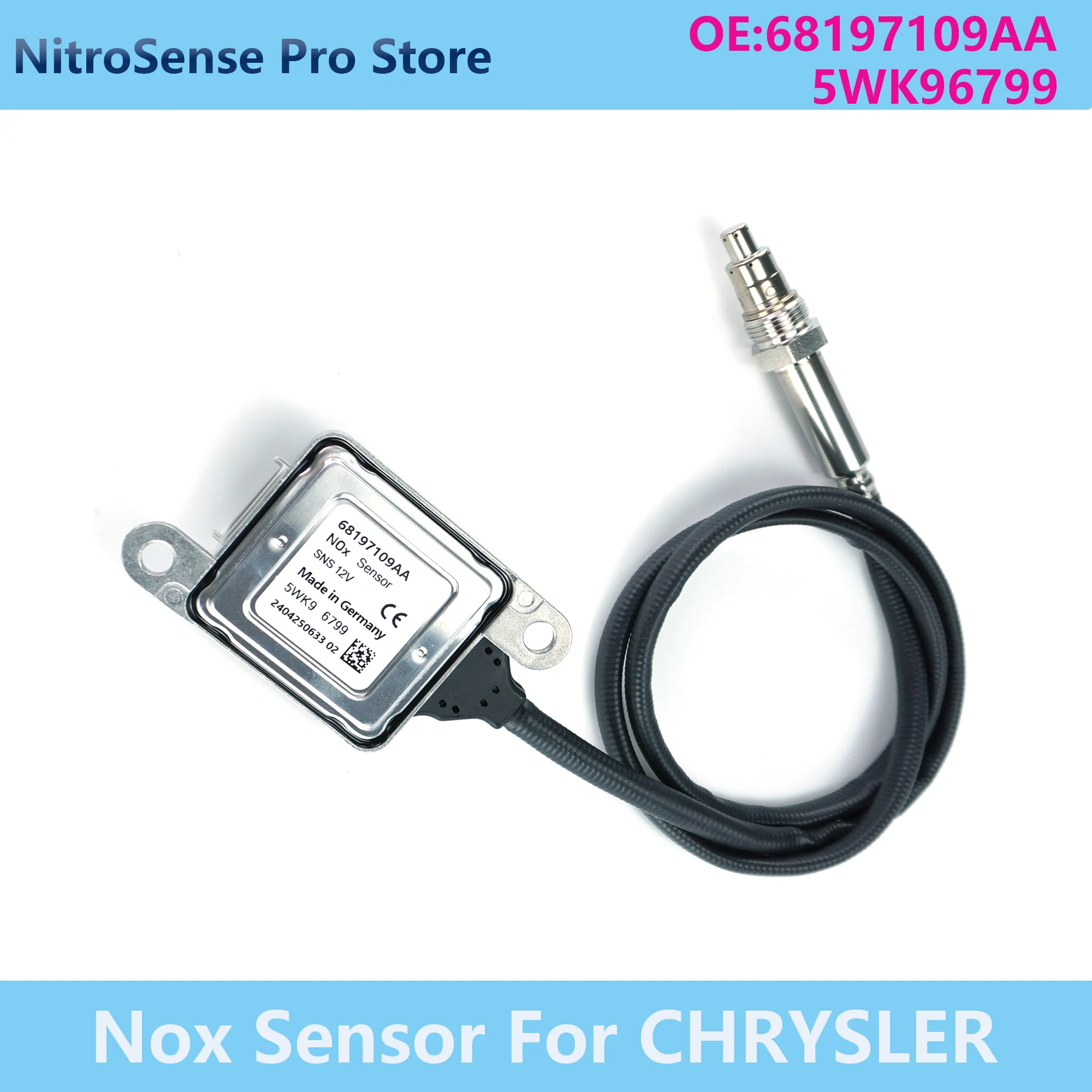 

68197109AA 5WK9 6799 5WK96799 12V Nitrogen Oxide Sensor for Dodge Ram 2500 3500 6.7L Diesel Engine