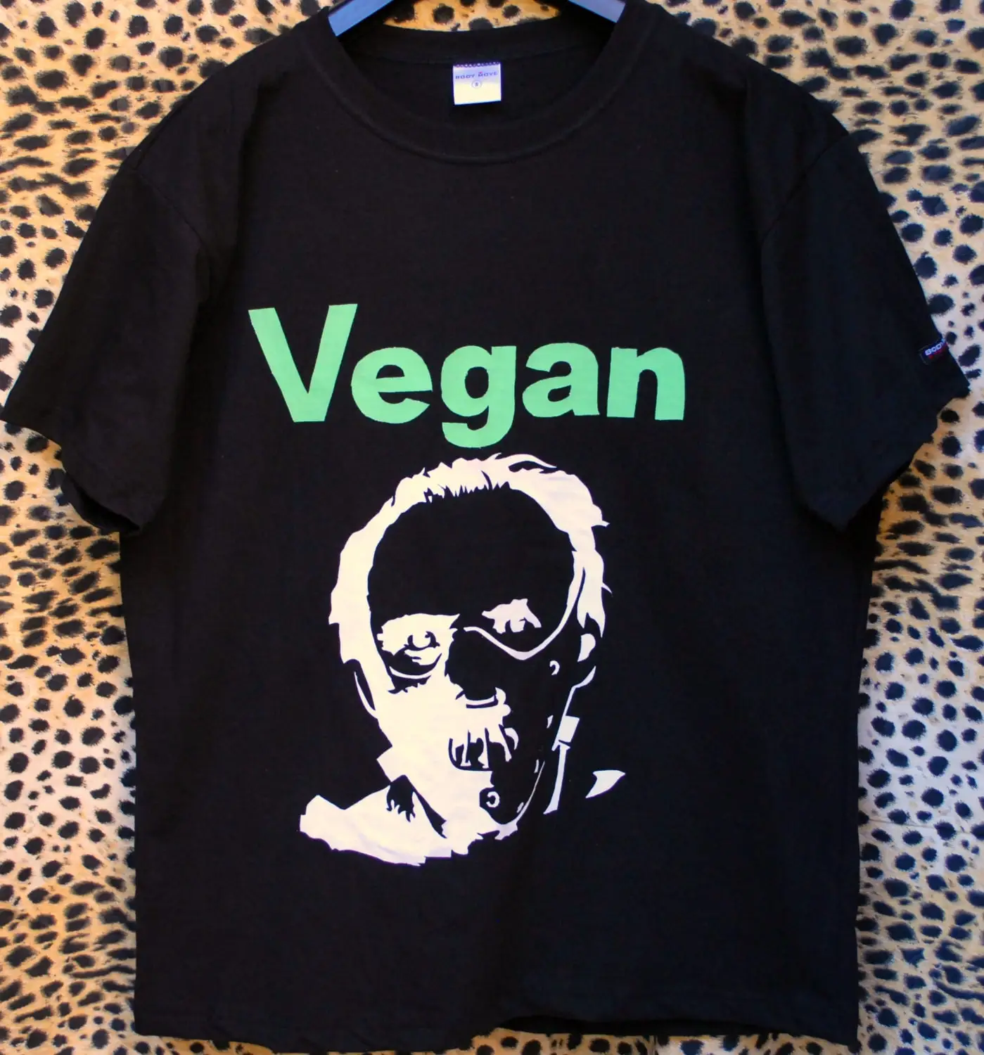 Vegan T Shirt Punk Rock Silk Screen Funny Hannibal Movie Black Geeky Goth