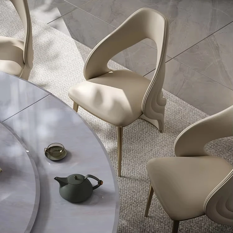Indoor Cafe Dining Chair For Restaurants And Coffee Shop French Furniture Nordic Design Luxury Iron Frame Metal Dining Chair