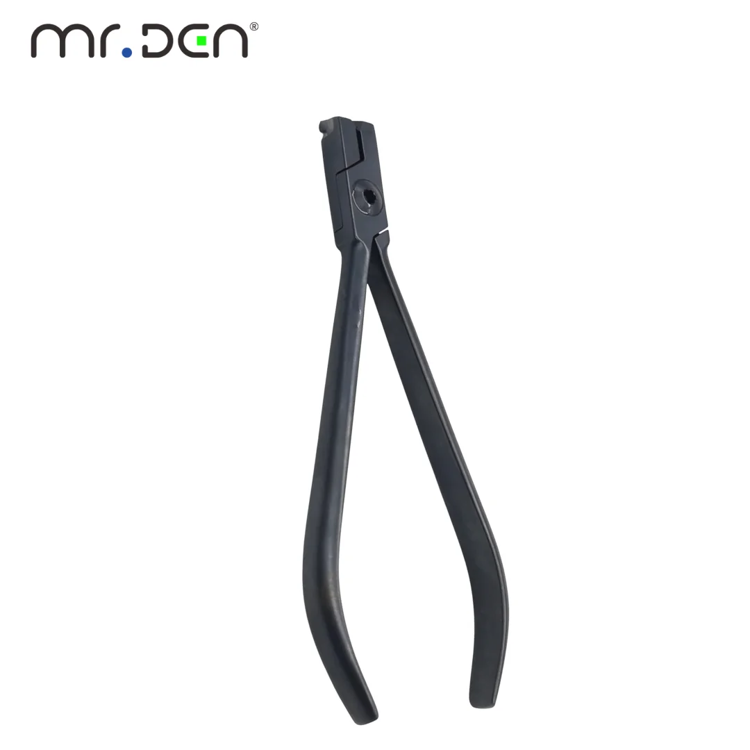 Hardened Dental Pliers Black Diamond End Cutting Pliers Titanium Coated Stainless Steel Orthodontic Tools