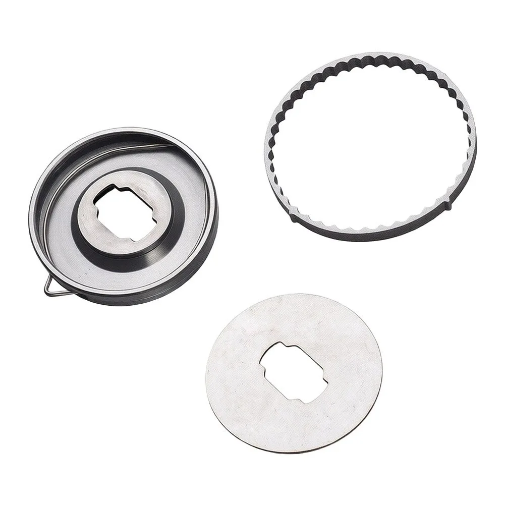 Light Grey 6th Gen Drag Alarm Mod 304 Stainless Steel for Water Drop Baitcasters 30.5mm ID 8g Per Piece Low Profile
