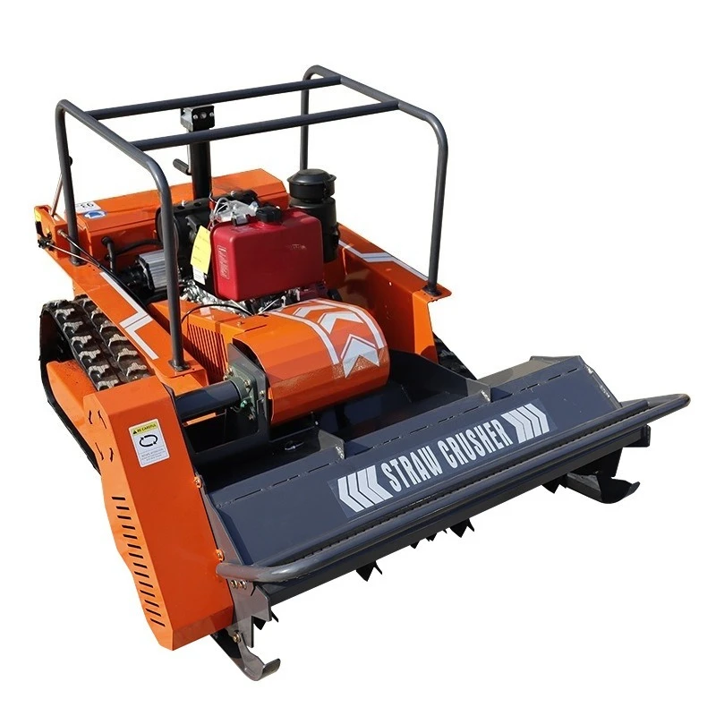 HT1200 Crawler Grass Cutting Machine Multifunctional Mountain Land Reclamation Shredder Weeder Direct Shandong Manufacturer