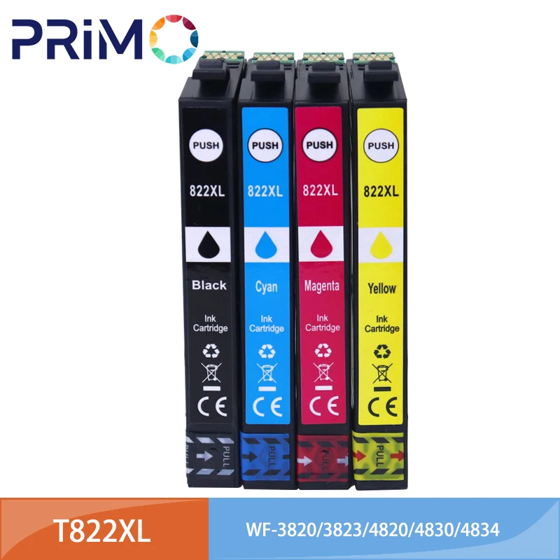 

822XL 822 XL T822XL T822 Inkjet Ink Cartridge for Epson WorkForce Pro WF-3820 WF-3823 WF-4820 WF-4830 WF-4834 Printer