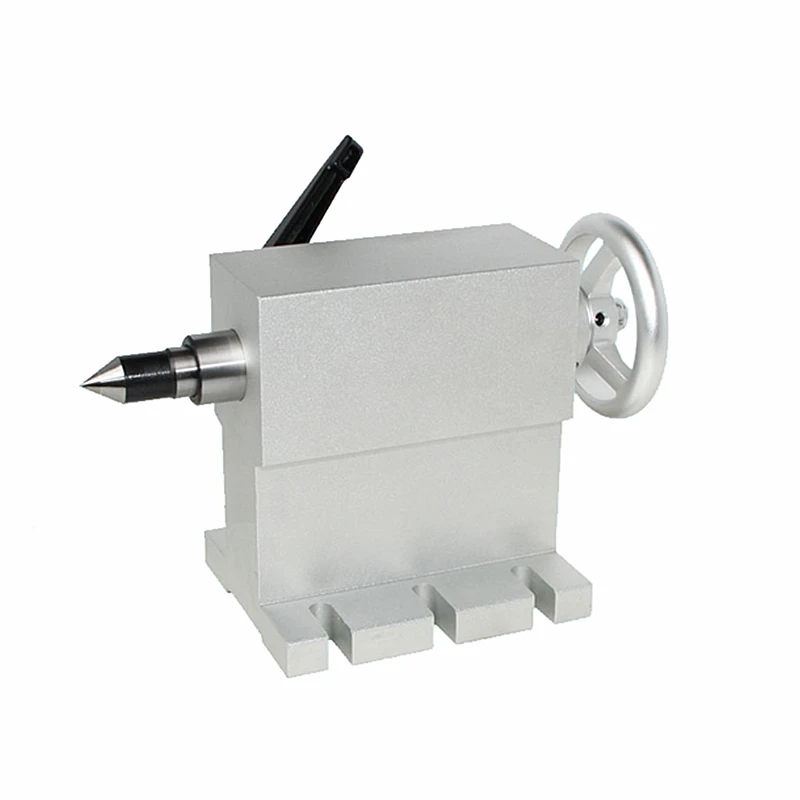 CNC Tailstock MT2 Live Center 100Mm Height For 4Th A Axis Rotary Router Engraver Milling High Precision Workholding Tool