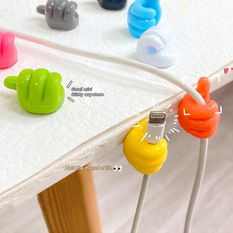 10/5Pcs Silicone Thumb Wall Hook Self-Adhesive Creative Thumb Hooks Data Guide Hooks For Bathroom Kitchen Office Storage