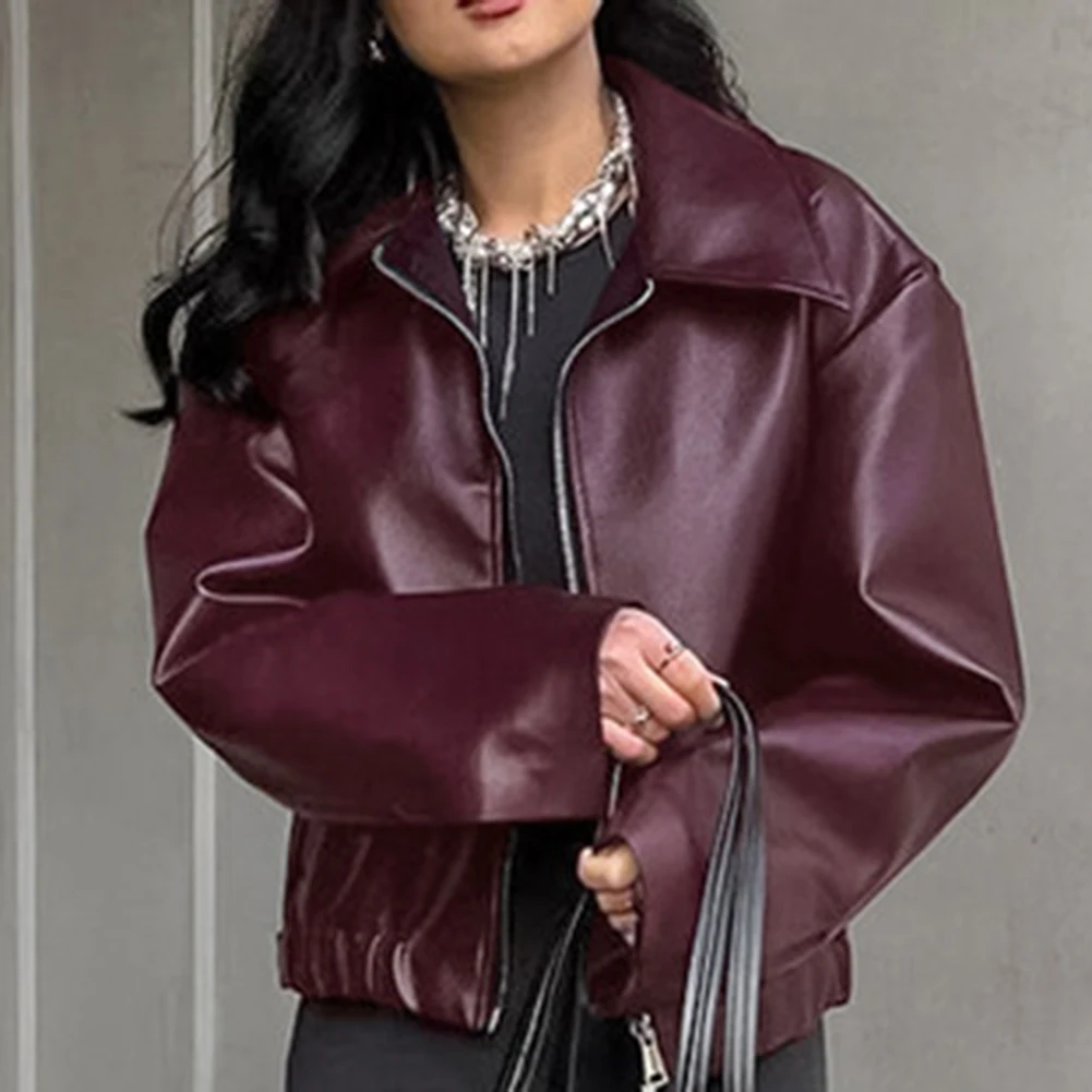 

Женская повседневная верхняя одежда с длинными рукавами, утепленная куртка на молнии с лацканами на осень-зиму, уличная одежда, женские топы, удобная повседневная одежда