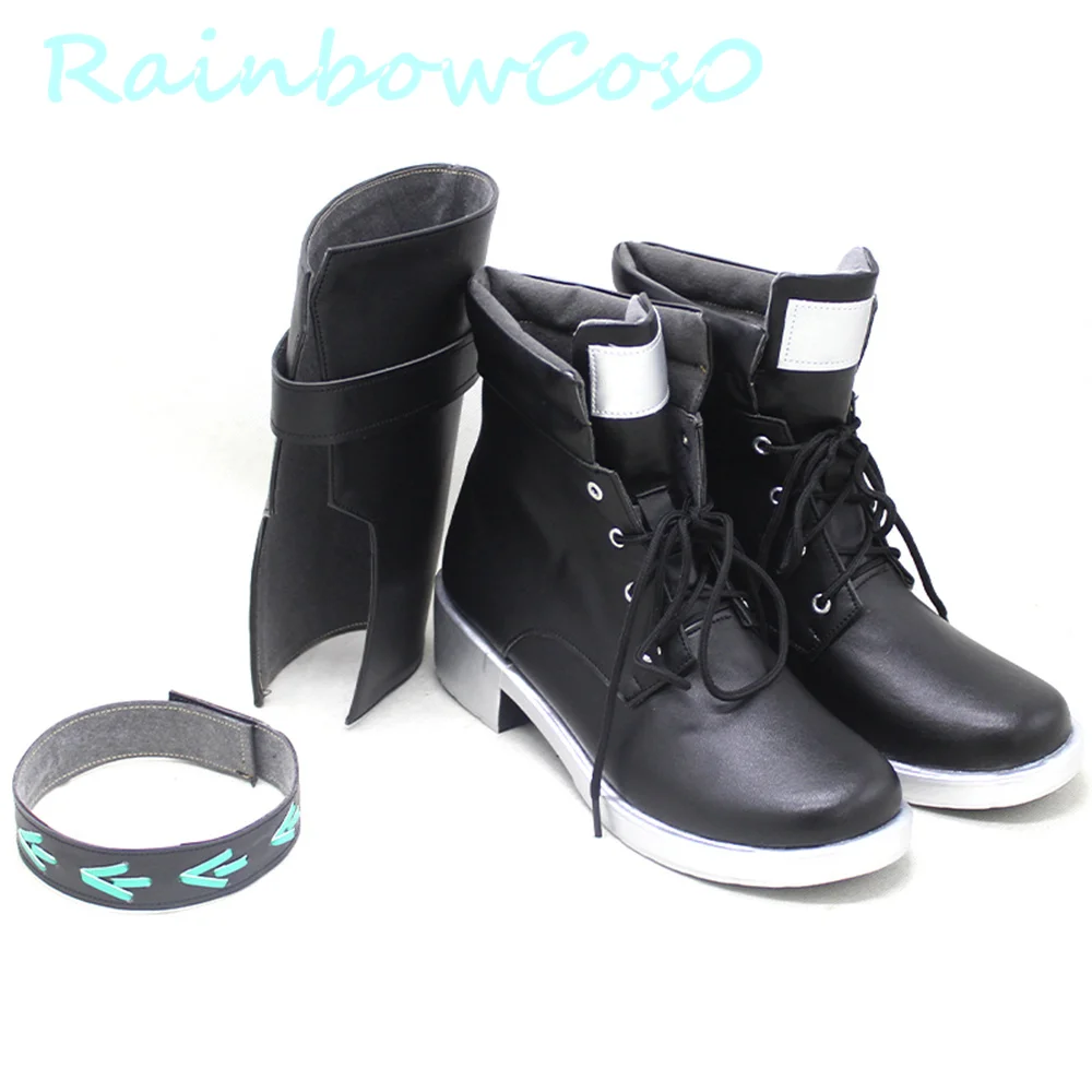 Arknights Schwarz Black Cosplay Shoes Boots Game Anime Carnival Party Halloween Chritmas Rainbowcos0 W2170