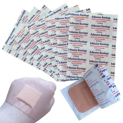 20pcs/set Large Band Aid 7.6*5.1cm Plaster PE Square Shape Patch Breathable Wound Dressing Patch First Aid Adhesive Bandages