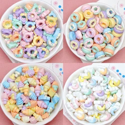 30 Pcs New Mini Cute Cartoon Donuts, Ice Cream, Clouds Resin Scrapbook Diy Jewellery Hairpin Accessories Decorate Craft A54